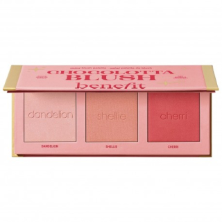 benefit Chocolotta Blush Palette Dandelion Shellie and Cherry Blushers